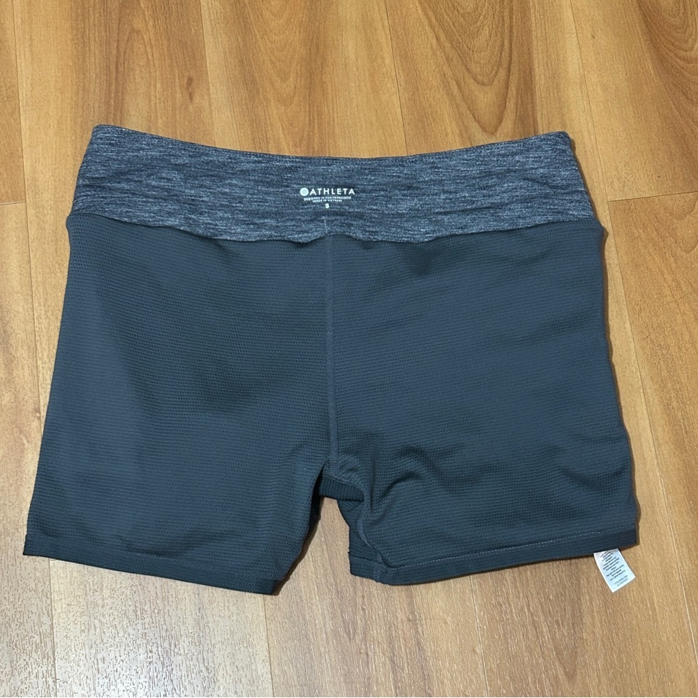 Athleta Skort Skirt Active Wear Golf Tennis Prep Gray W/Black Trim Heather SizeS - Picture 10 of 11